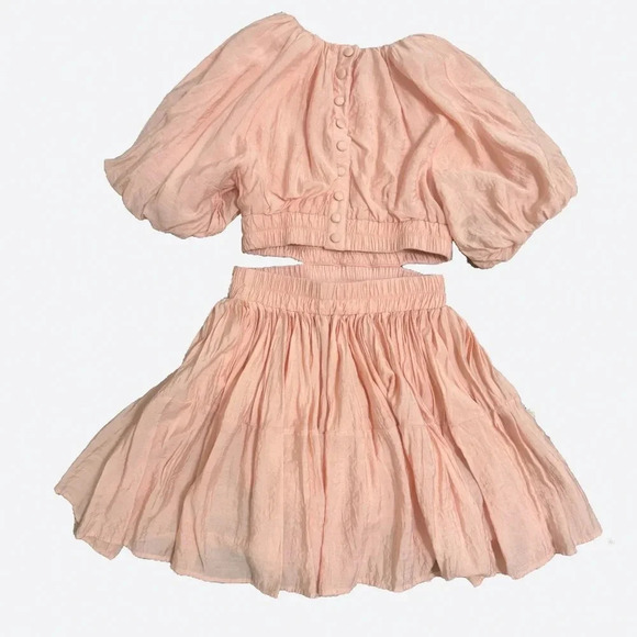 Elegant Pink Mini Dress - Picture 2 of 3